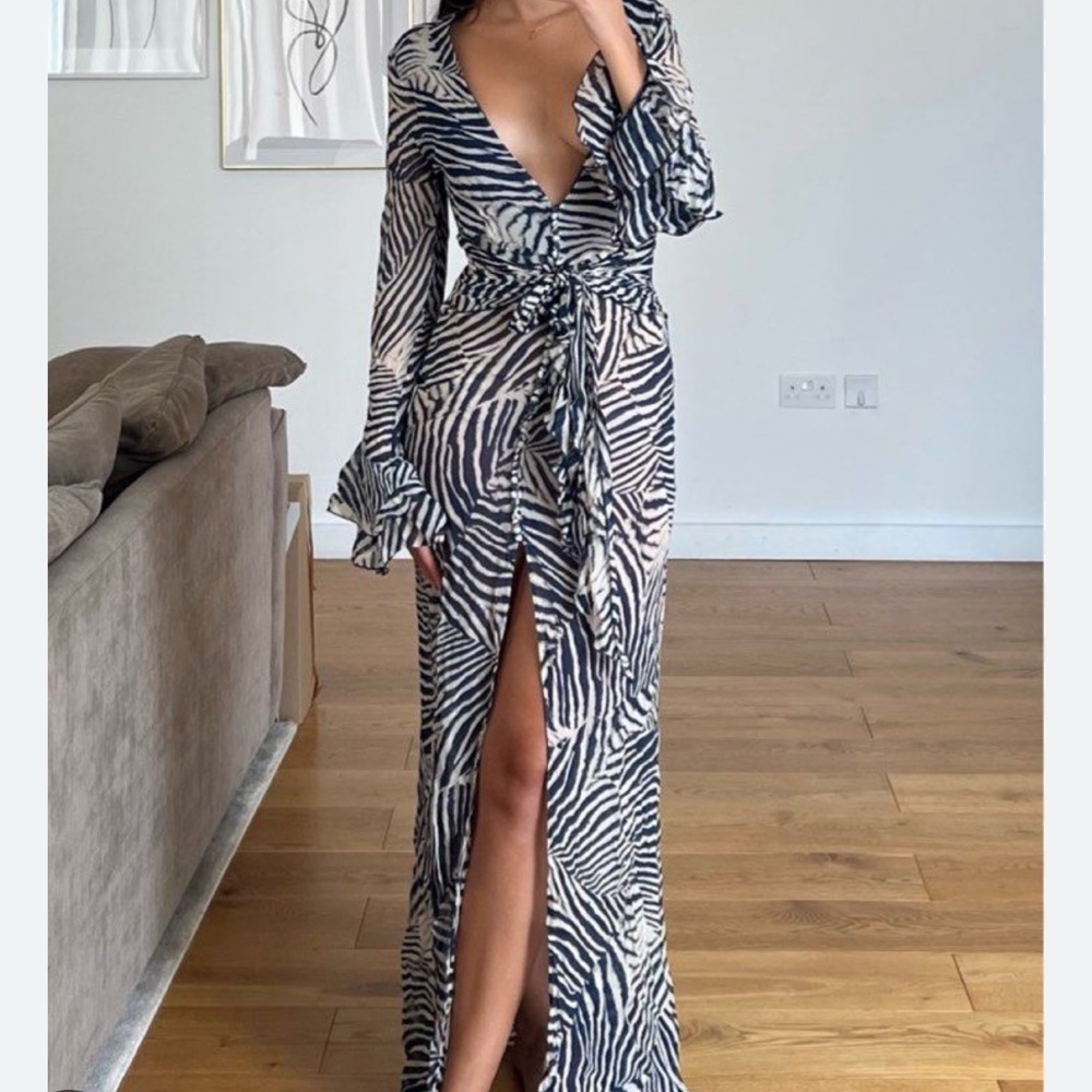 RAT & BOA THALIA ZEBRA DRESS